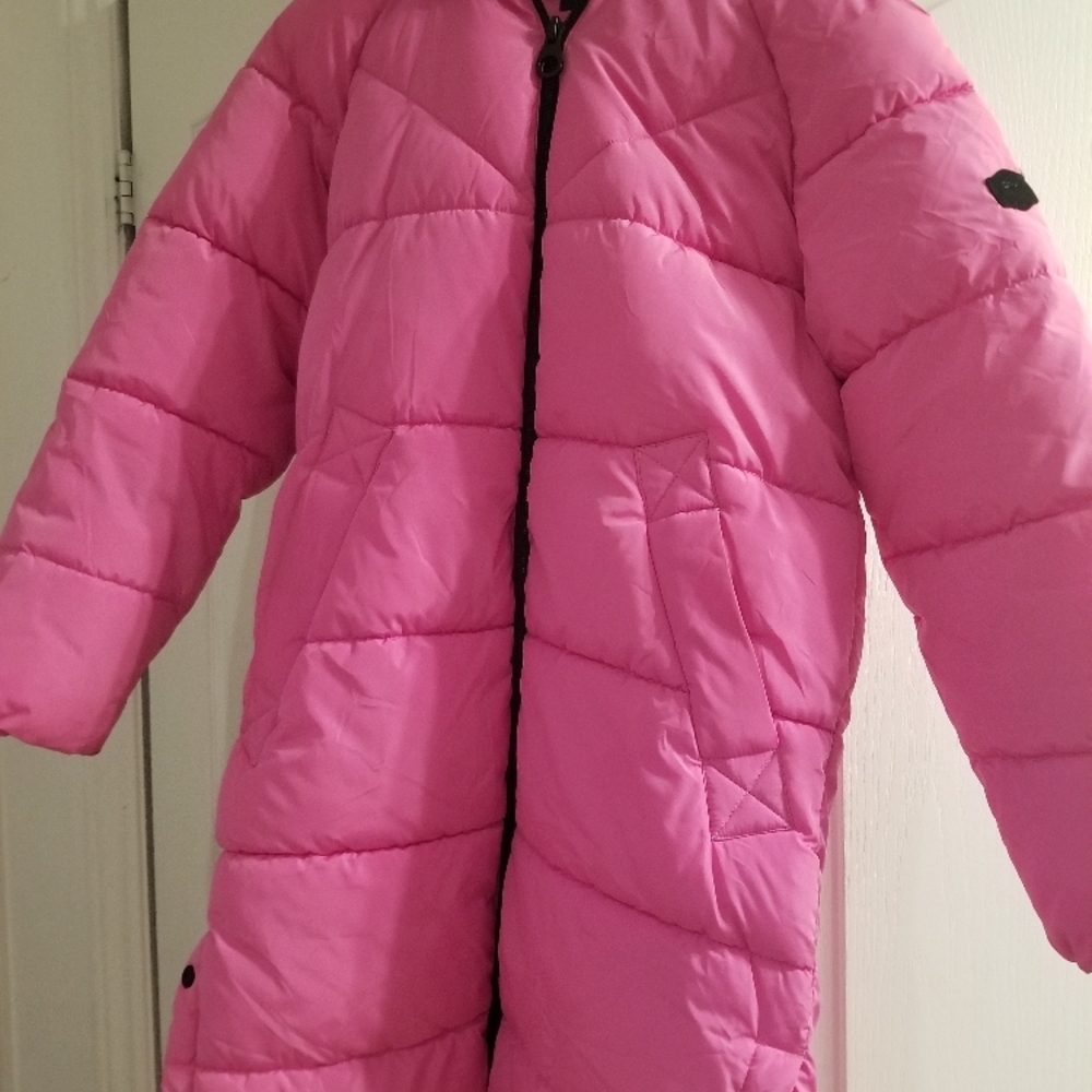 Bright Pink Puffer Jacket